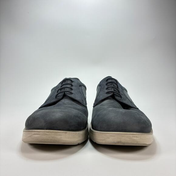 ECCO S Lite Hybrid Dark Gray Apron Toe Tie Oxford Shoes Comfort Men’s Size 8.5 - Picture 2 of 10